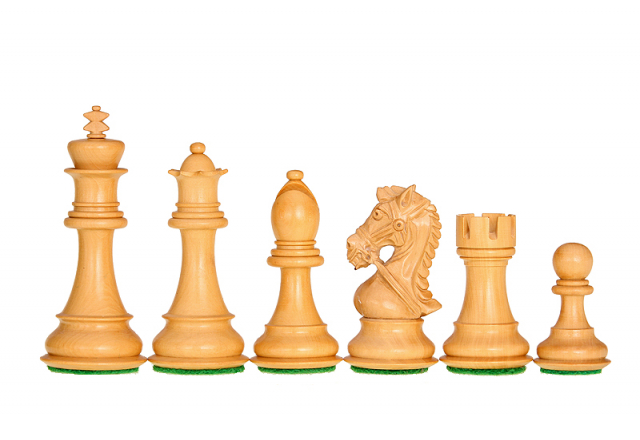 Piezas de ajedrez King's Bridal Acacia/Boj 3,5''